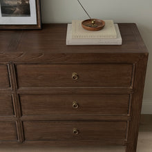Load image into Gallery viewer, Wabi Six Drawer Chest _ Antique Brown