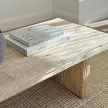 Load image into Gallery viewer, Platform Coffee Table _ Whitewashed Elm