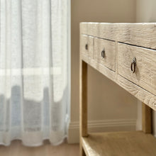 Load image into Gallery viewer, *Clearance Item* Organic Console _ Three Drawer + Shelf _ 160cm _ Blonde Elm