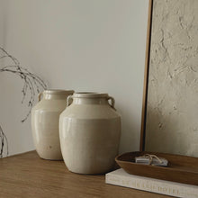 Load image into Gallery viewer, Antique Glazed Pottery _ Beige