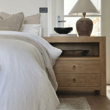 Load image into Gallery viewer, Farmhouse Bedside Table _ XL _ Aged Elm