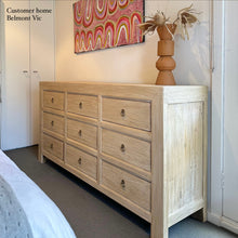 Load image into Gallery viewer, Organic Nine Drawer Chest _ Blonde Elm