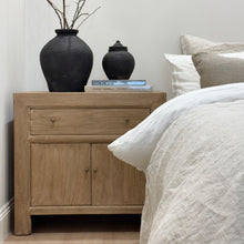 Load image into Gallery viewer, Mediterranean Bedside Table _ XL _ Aged Elm