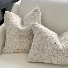 Load image into Gallery viewer, Organic Rustic Cushion _ White + Black