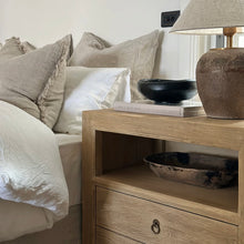 Load image into Gallery viewer, Farmhouse Bedside Table _ XL _ Aged Elm