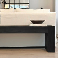 Load image into Gallery viewer, Platform Bench _ Chunky _ Modern Textured Black