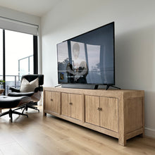 Load image into Gallery viewer, Antique TV Unit _ Six Door _ 220cm _ Aged Elm