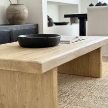 Load image into Gallery viewer, Organic Platform Coffee Table _ Blonde Elm
