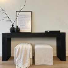 Load image into Gallery viewer, Platform Hallway Table _ Textured Black