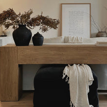 Load image into Gallery viewer, Farmhouse Hallway Table _ Earthy Brown