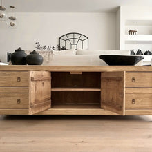Load image into Gallery viewer, Farmhouse TV Unit _ Aged Elm