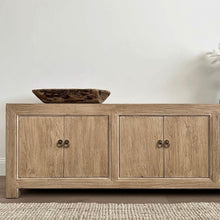 Load image into Gallery viewer, Antique TV Unit _ Six Door _ 220cm _ Aged Elm