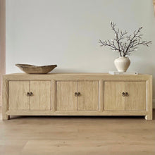 Load image into Gallery viewer, Organic TV Unit _ Six Door _ Blonde Elm _ 2 Sizes