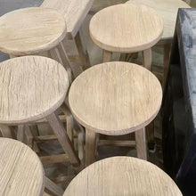 Load image into Gallery viewer, Organic Bar Stool _ Blonde Elm
