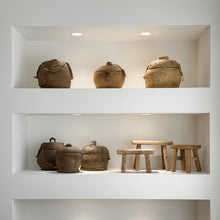 Load image into Gallery viewer, Baby Worker Stool _ Raw Natural Elm