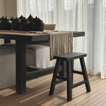 Load image into Gallery viewer, Heritage Worker Stool _ Rectangle _ Textured Black