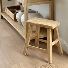 Load image into Gallery viewer, Organic Worker Stool _ Rectangle _ Blonde Elm