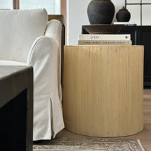 Load image into Gallery viewer, Organic Drum Side Table _ Large _ Blonde Elm