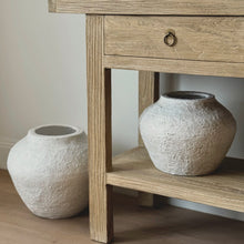 Load image into Gallery viewer, Organic Textured Pot _ White _ 2 Sizes