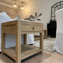 Load image into Gallery viewer, Farmhouse Lamp Table _ X-Large _ Aged Elm