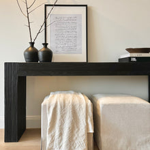 Load image into Gallery viewer, Platform Hallway Table _ Textured Black