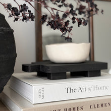Load image into Gallery viewer, Mini Pedestal Tray _ Reclaimed Wood _ Black