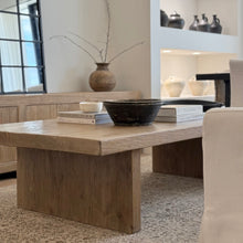 Load image into Gallery viewer, Farmhouse Platform Coffee Table _ 160cm _ Aged Elm