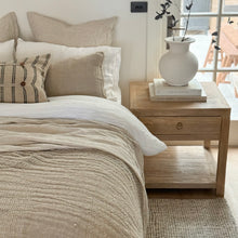 Load image into Gallery viewer, Farmhouse Lamp Table _ X-Large _ Aged Elm