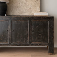 Load image into Gallery viewer, Authentic Antique Sideboard _ 157cm _ Rustic Black