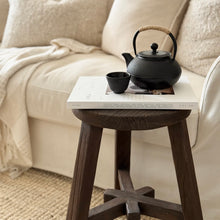 Load image into Gallery viewer, Zen Teapot + Four Cup Set _ Cast Iron _ Black