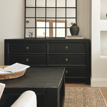 Load image into Gallery viewer, Provincial Six Drawer Chest _ Textured Black