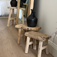 Load image into Gallery viewer, Baby Worker Stool _ Raw Elm