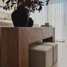 Load image into Gallery viewer, Farmhouse Hallway Table _ Earthy Brown