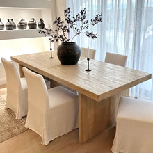 Load image into Gallery viewer, Honey Elm Platform Dining Table _ 270cm