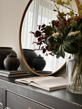 Load image into Gallery viewer, French Provincial Mirror _ Round_ Antique Gold