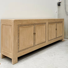 Load image into Gallery viewer, Organic Luxe Sideboard _ 230cm_ Studded Detail _ Blonde Elm