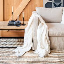 Load image into Gallery viewer, Rug _ Organic Jute _ Stripe _ Natural & Ivory