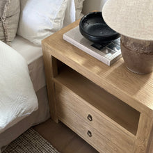 Load image into Gallery viewer, Farmhouse Bedside Table _ XL _ Aged Elm