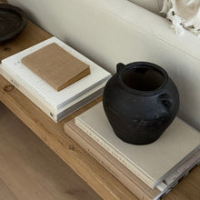 Load image into Gallery viewer, Antique Pot _ Handles _ Small _ Rustic Black