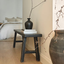 Load image into Gallery viewer, Provincial Bench _ 180cm _ Distressed Black