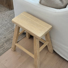 Load image into Gallery viewer, Organic Worker Stool _ Rectangle _ Blonde Elm