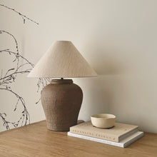 Load image into Gallery viewer, Layla Lamp by Impreshens _ Taupe + Natural Linen Empire Shade