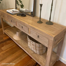 Load image into Gallery viewer, Farmhouse Console _ Four Drawer_ 190cm _ Aged Elm
