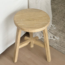 Load image into Gallery viewer, Organic Worker Stool _ Table _ Blonde Elm