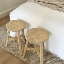 Load image into Gallery viewer, Organic Worker Stool _ Table _ Blonde Elm