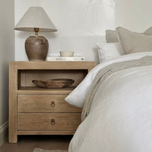 Load image into Gallery viewer, Farmhouse Bedside Table _ XL _ Aged Elm