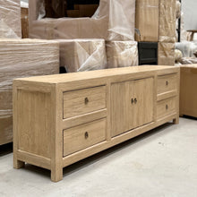 Load image into Gallery viewer, Organic Boho TV Unit _ Blonde Elm