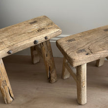 Load image into Gallery viewer, Baby Worker Stool _ Raw Elm