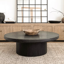 Load image into Gallery viewer, Provincial Platform Coffee Table _ 2 Sizes _ Textured Black