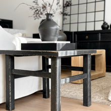 Load image into Gallery viewer, Oriental Lamp Table _ Large _ Distressed Black